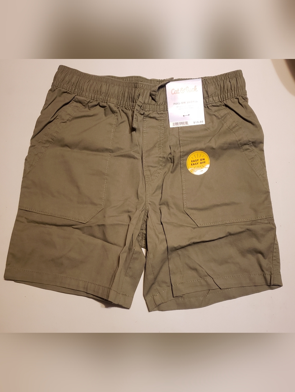 Cat & Jack Olive Green Pull-On Shorts